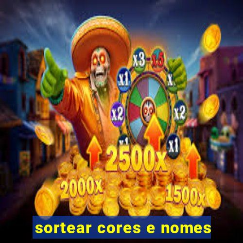 sortear cores e nomes